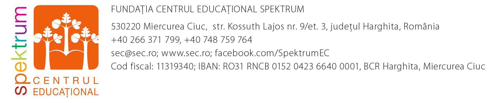 Contact details of Spektrum Educational Center